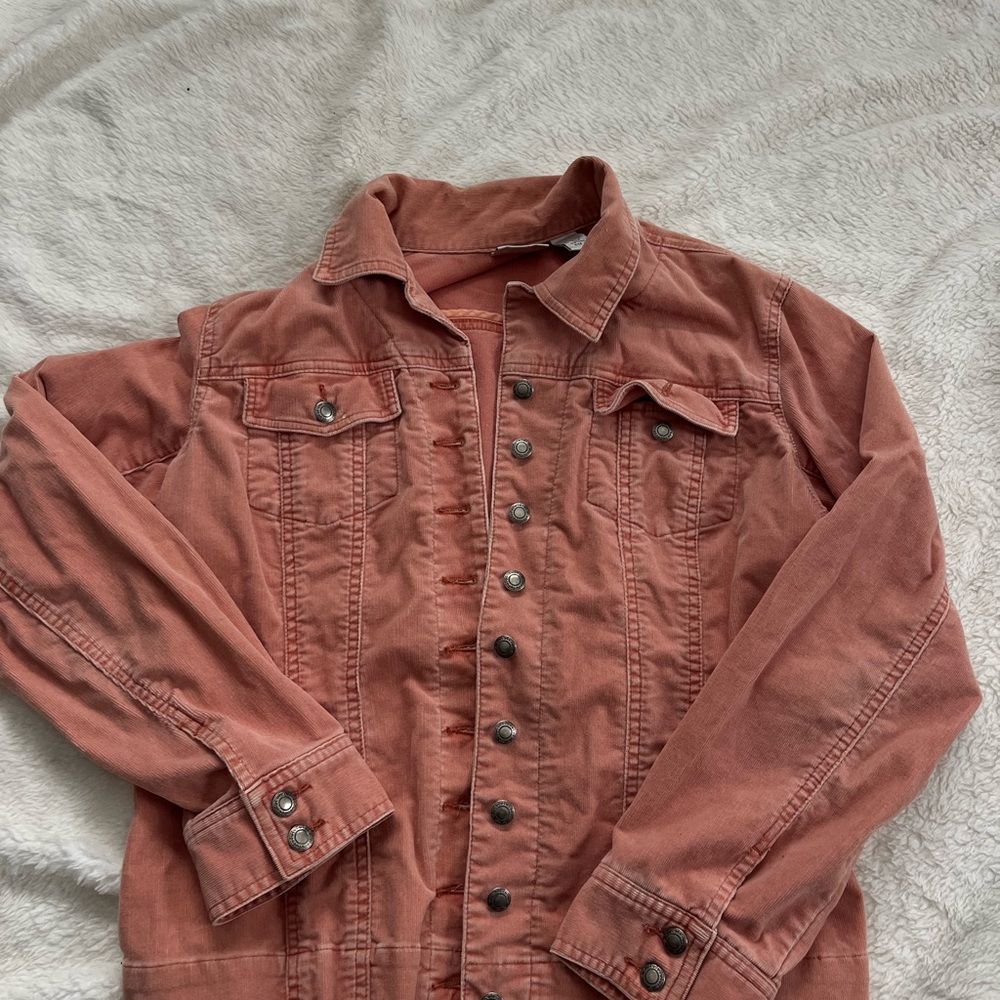 Chico's Terracotta Collared Jacket